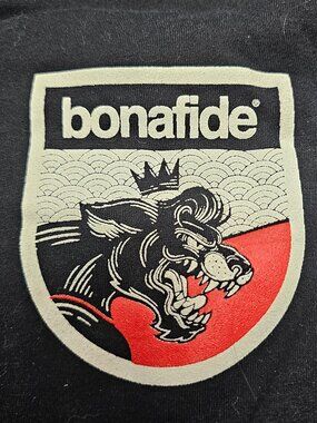 Bona Fide Bonafide Black Graphic T Tee Shirt OG Block Crew Shield Patch 2XL